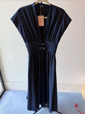 Alexis | Dresses | Alexis Blue Vegan Leather Dress | Poshmark